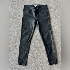 Faux leather pants Mango